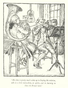Ilustração para The Vicar of Wakefield de Oliver Goldsmith (litho) de Edmund Joseph Sullivan