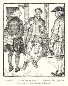 Ilustração para The Vicar of Wakefield de Oliver Goldsmith (litho) de Edmund Joseph Sullivan