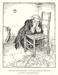 Ilustração para The Vicar of Wakefield de Oliver Goldsmith (litho) de Edmund Joseph Sullivan