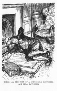 Cena do Estranho Caso do Dr. Jekyll e Mr Hyde por Robert Louis Stevenson, 1927 de Edmund Joseph Sullivan