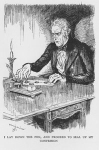 Cena do Estranho Caso do Dr. Jekyll e Mr Hyde por Robert Louis Stevenson, 1927 de Edmund Joseph Sullivan