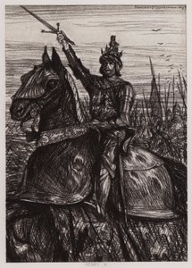 A Vida do Rei Henrique V (litho) de Edmund Joseph Sullivan