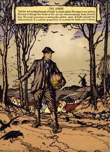 O Semeador (cor litho) de Edmund Joseph Sullivan