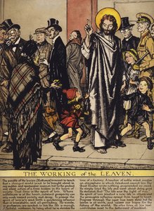 O Trabalho do Fermento (cor litho) de Edmund Joseph Sullivan