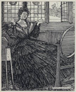 Tennyson, ilustração para um sonho de mulheres justas e outros poemas