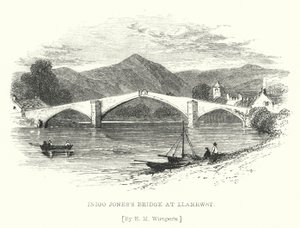 Ponte de Inigo Jones em Llanrwst (gravura)