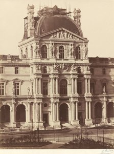 Vista do Louvre, 1855-1857 (foto) de Edouard Denis Baldus