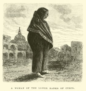 Uma mulher das fileiras inferiores de Cuzco (gravura)