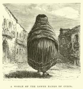 Uma mulher das fileiras inferiores de Cuzco (gravura)