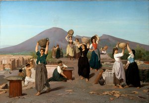 Cena de escavações em Pompeia Pintura de Edouard Sain (1830-1910) 1865 Sol. 1,2x1,72 m Paris, musee d