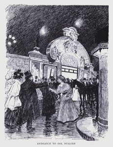 Paris boémia: Entrada do Bal Bullier (litografia)