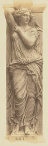 [Cariátide de Jules Cavelier, Decoração do Louvre, Paris] de Édouard Baldus