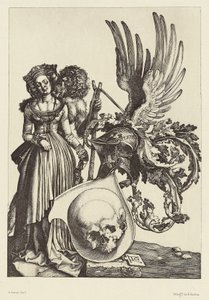 [Brasão de armas com uma caveira de Albrecht Dürer] de Édouard Baldus