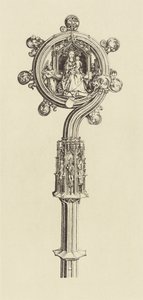 [Desenho para um bastão de Martin Schongauer]. de Édouard Baldus