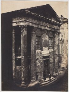 Fachada, Templo de Augusto e Lívia, Vienne de Édouard Baldus