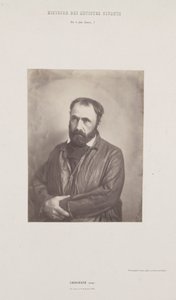Retrato de Paul Chenavard, da série "Histoire des Artistes Vivants" de Édouard Baldus