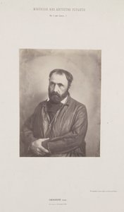 Retrato de Paul Chenavard, da série Histoire des Artistes Vivants, c. 1852. de Édouard Baldus