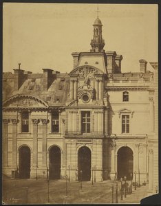 [O Louvre, Pavilhão de Rohan] de Édouard Baldus