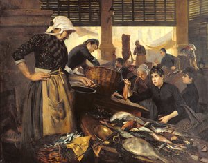 Mercado de Peixe na Halle Delacroix, 1889