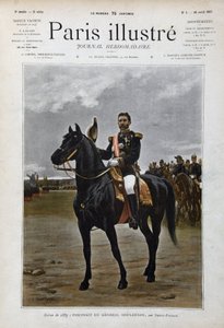 Retrato equestre do General Georges Boulanger (1837-1891), político "depois de Edouard Debat Ponsan" (Debat-Ponsan de Edouard Debat Ponsan