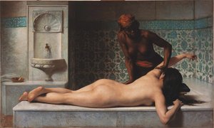 Massagem, cena hammam, 1883.
