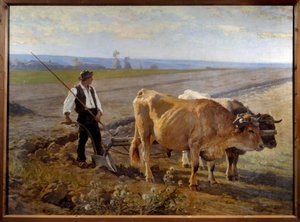 O sulco. Pintura de Edouard Debat Ponsan (Debat-Ponsan