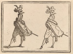 Gentleman Viewed from the Side de Edouard Eckman after Jacques Callot