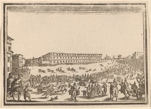 Praça da Porta al Prato de Edouard Eckman after Jacques Callot