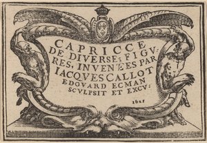 Folha de rosto para "O Capricci"