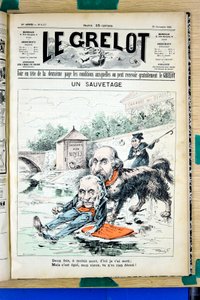 Capa do "Le Grelot", número 1337, Satirique en Couleurs de Edouard Guillaumin Pepin