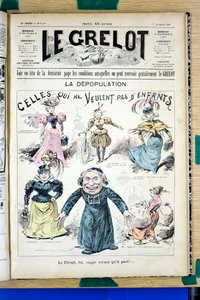 Capa do "Le Grelot", número 1342, Satirique en Couleurs de Edouard Guillaumin Pepin