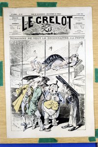 Capa do "Le Grelot", número 360, Satirique en Couleurs de Edouard Guillaumin Pepin
