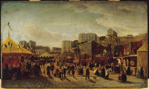 Parque de diversões, Place Saint-Pierre, Montmartre de Edouard Hubert