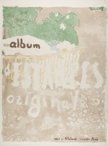 Projeto para uma capa de uma carteira impressa de Édouard Jean Vuillard