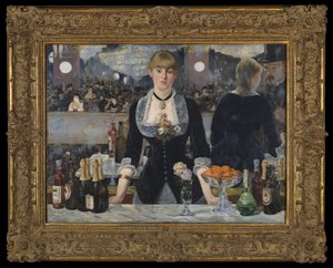 Um bar no Folies-Bergere, 1881-82 (veja também 2536) de Édouard Manet