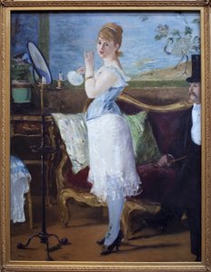 Babe. (Retrato da atriz Henriette Hauser, conhecida como Citron, no papel de Nana, personagem prostituta em romances de Emile Zola (1840-1902). Pintura de Edouard Manet (1832-1883), óleo sobre tela de Édouard Manet