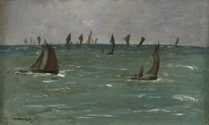 Barcos em Berck-sur-Mer de Édouard Manet