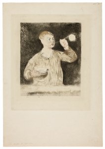 Menino soprando bolhas de sabão de Édouard Manet
