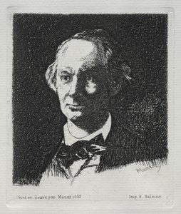 Charles Baudelaire, 1869. de Édouard Manet