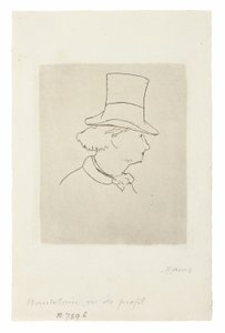 Charles Baudelaire, Em Perfil II de Édouard Manet