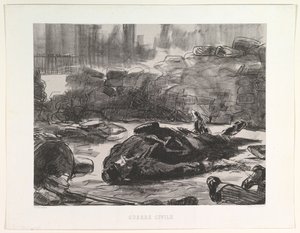 Guerra Civil Guerra Civil, 1871-73, publicada em 1874. de Édouard Manet