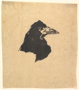 Design para o pôster e capa de The Raven de Edgar Allan Poe, 1875. de Édouard Manet