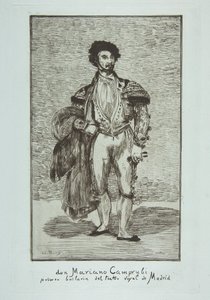 Don Mariano Camprubi Le Baïlarin, 1862-63. de Édouard Manet