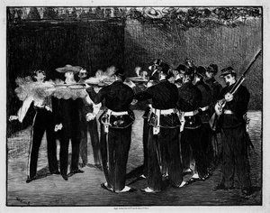 Execução do imperador Maximiliano do México de Édouard Manet