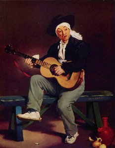 Francês: Le Chanteur espagnol O cantor espanhol de Édouard Manet