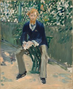 George Moore no Jardim do Artista de Édouard Manet