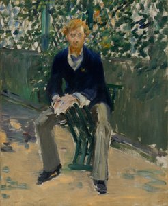 George Moore no Jardim do Artista de Édouard Manet