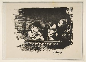 Na Galeria Superior Au Paradis, 1877. de Édouard Manet