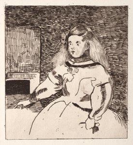 Infanta Margarita, segundo Velázquez de Édouard Manet