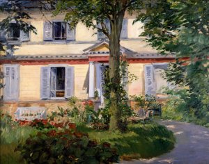 A casa em Rueil de Édouard Manet